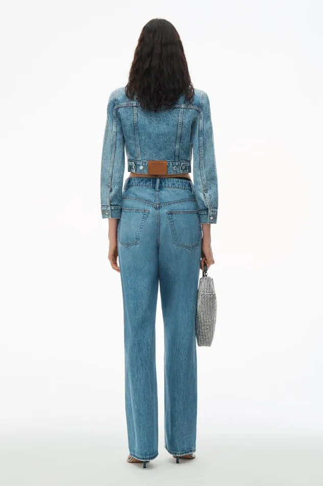 Alexander Wang Denim Women Asymmetrical Bikini Layer Jeans