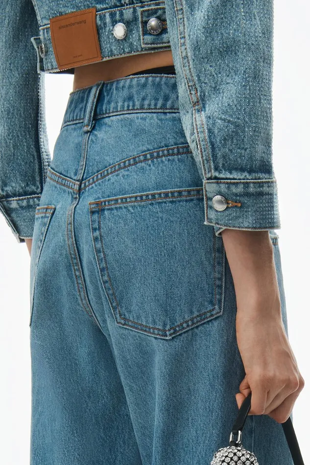 Alexander Wang Denim Women Asymmetrical Bikini Layer Jeans