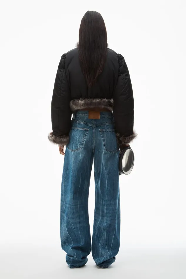 Alexander Wang Denim Women Blade LogoEmbroidered Balloon Jeans