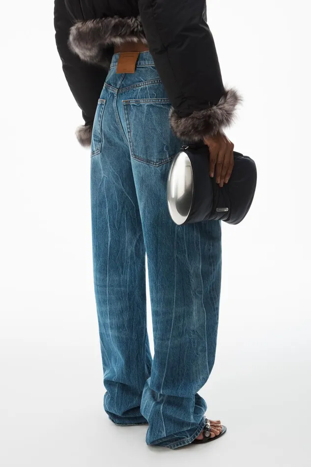 Alexander Wang Denim Women Blade LogoEmbroidered Balloon Jeans