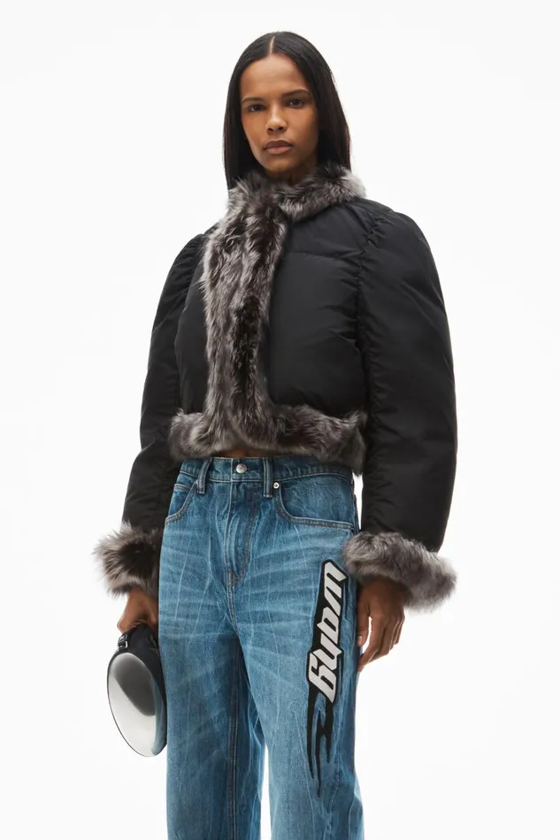 Alexander Wang Denim Women Blade LogoEmbroidered Balloon Jeans
