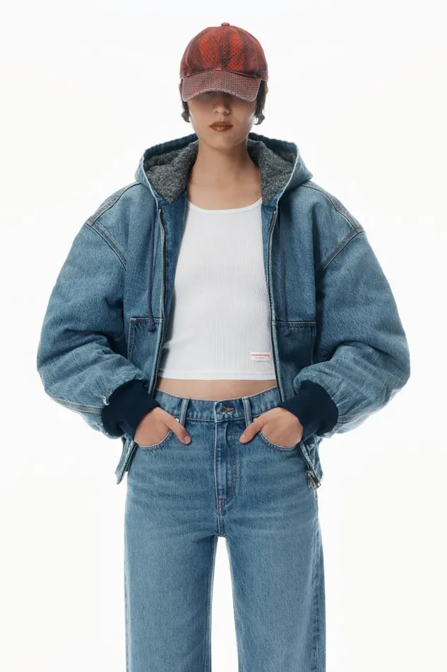 Alexander Wang Denim Women Ez MidRise Jeans With Logo Pocket