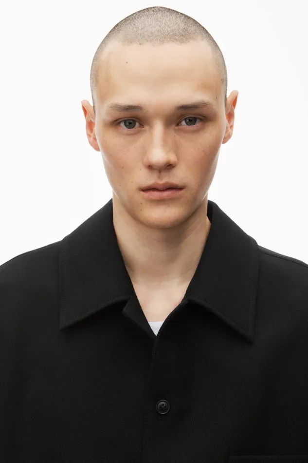 Alexander Wang Outerwear Men Oversized Tailored Shirt Jacket In Wool