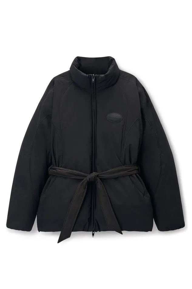Alexander Wang Outerwear Women Puffer Coat With Dome Logo Patch
