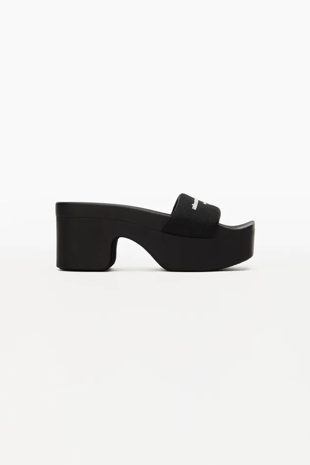 Alexander Wang Shoes Women Aw 85mm Platform Slide In Nylon