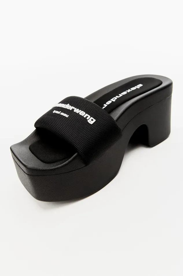 Alexander Wang Shoes Women Aw 85mm Platform Slide In Nylon