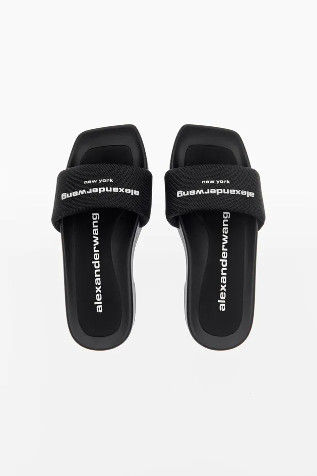 Alexander Wang Shoes Women Aw 85mm Platform Slide In Nylon
