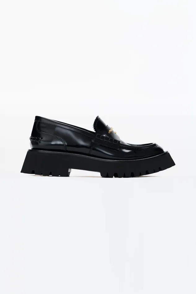 Alexander Wang Shoes Women Carter MidHeel Lug Loafer In Leather