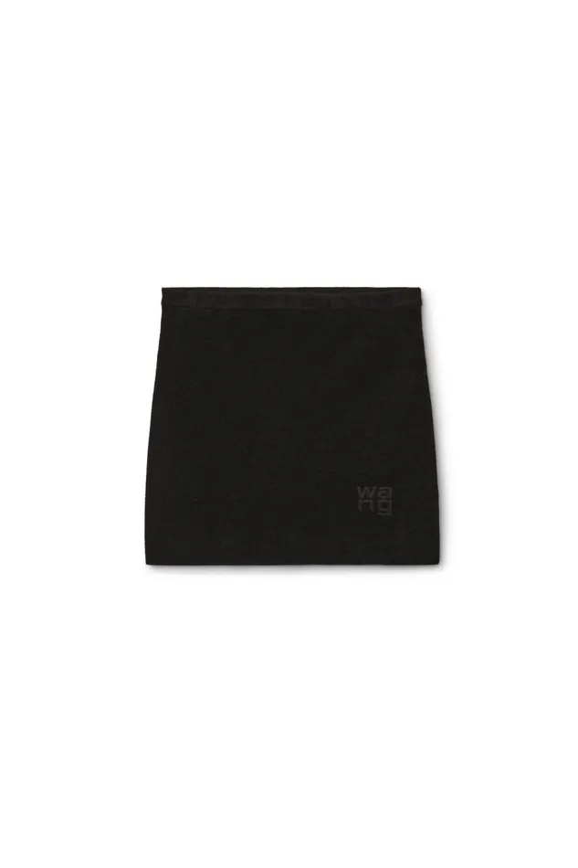 Alexander Wang Skirts Women Logo Embossed Miniskirt In Chenille