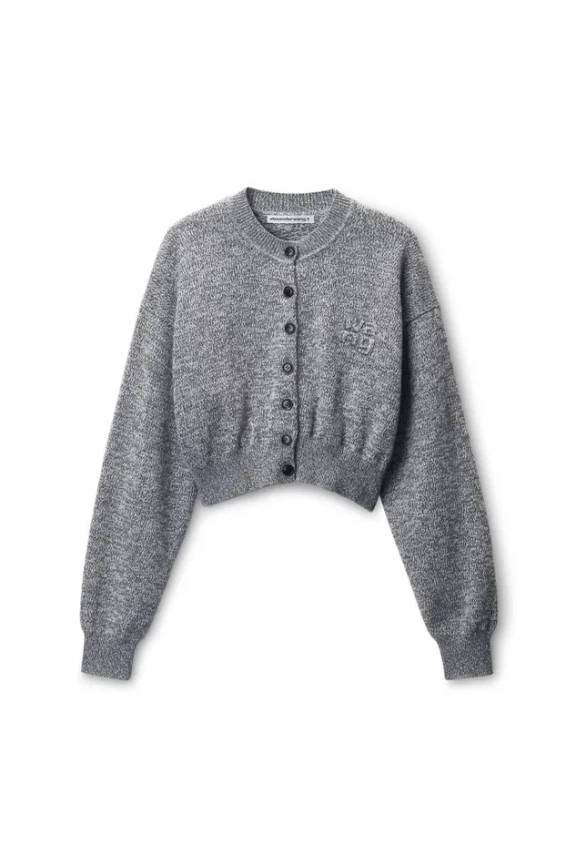 Alexander Wang Sweaters Women LogoEmbossed Cardigan