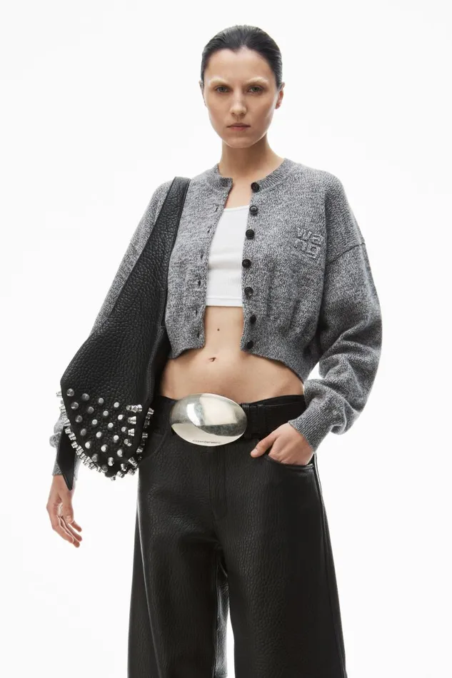 Alexander Wang Sweaters Women LogoEmbossed Cardigan