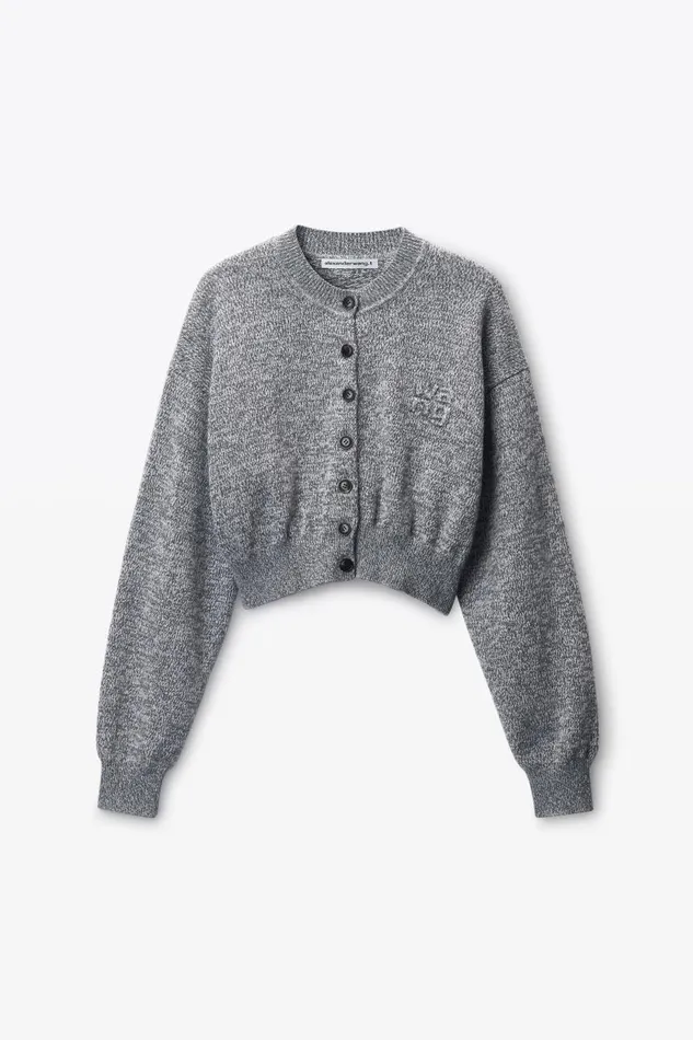 Alexander Wang Sweaters Women LogoEmbossed Cardigan