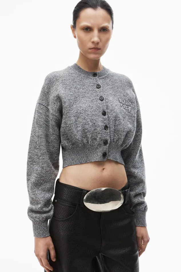 Alexander Wang Sweaters Women LogoEmbossed Cardigan
