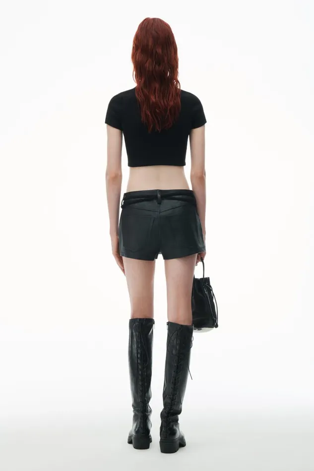Alexander Wang Tops and Shirts Women Embossed Logo Cropped Top