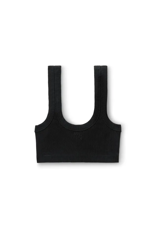 Alexander Wang Tops and Shirts Women Embossed Logo Tank Bra