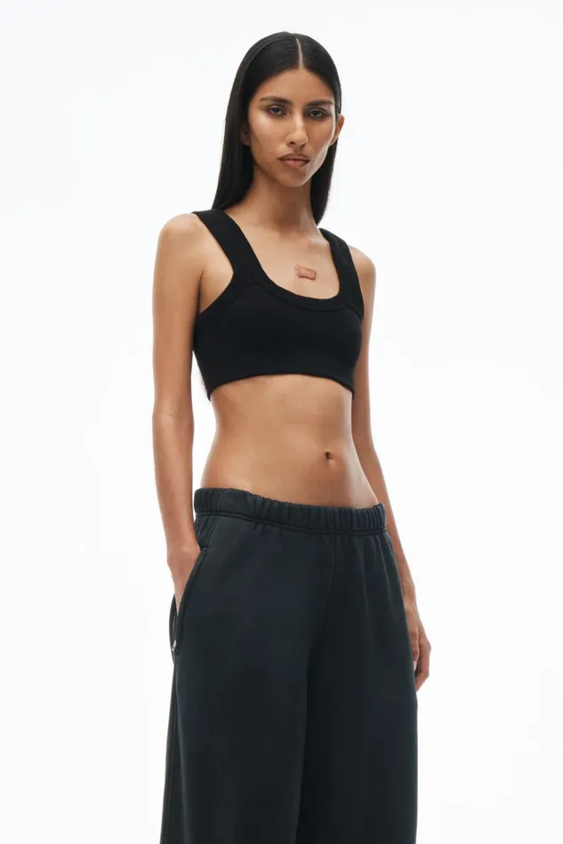 Alexander Wang Tops and Shirts Women Embossed Logo Tank Bra