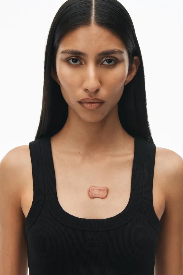 Alexander Wang Tops and Shirts Women Embossed Logo Tank Bra
