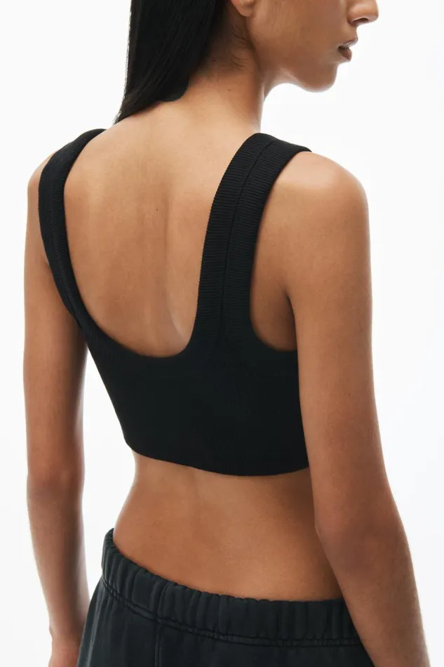Alexander Wang Tops and Shirts Women Embossed Logo Tank Bra