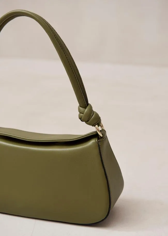 ALOHAS Bags The Curl Knot 8211 Green Leather Handbag 8211 Women