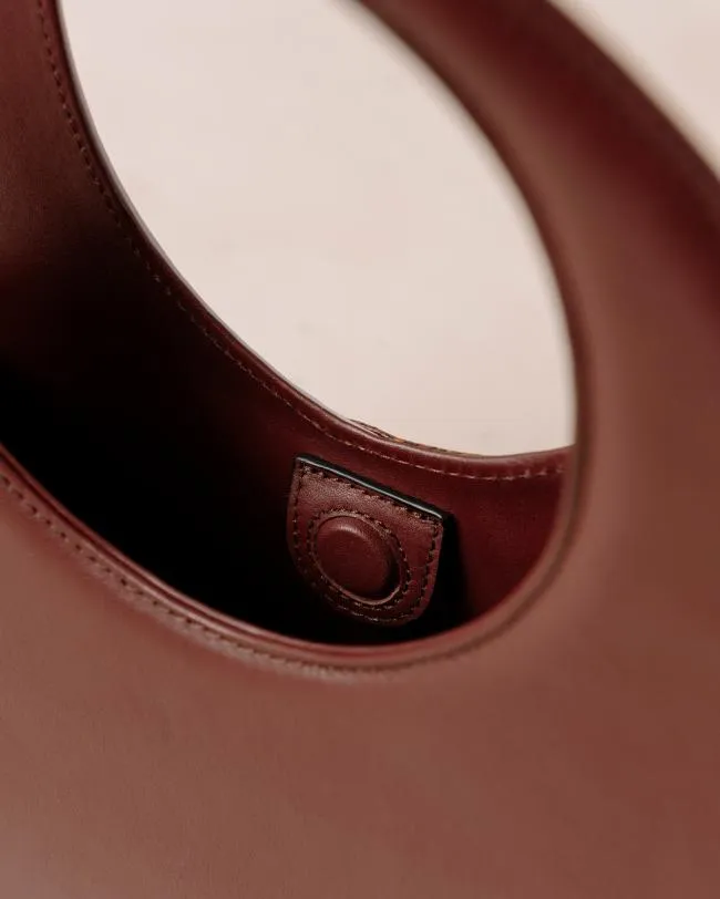 ALOHAS Bags The O Venti Indo 8211 Brown And Mauve Leather Bag 8211 Women
