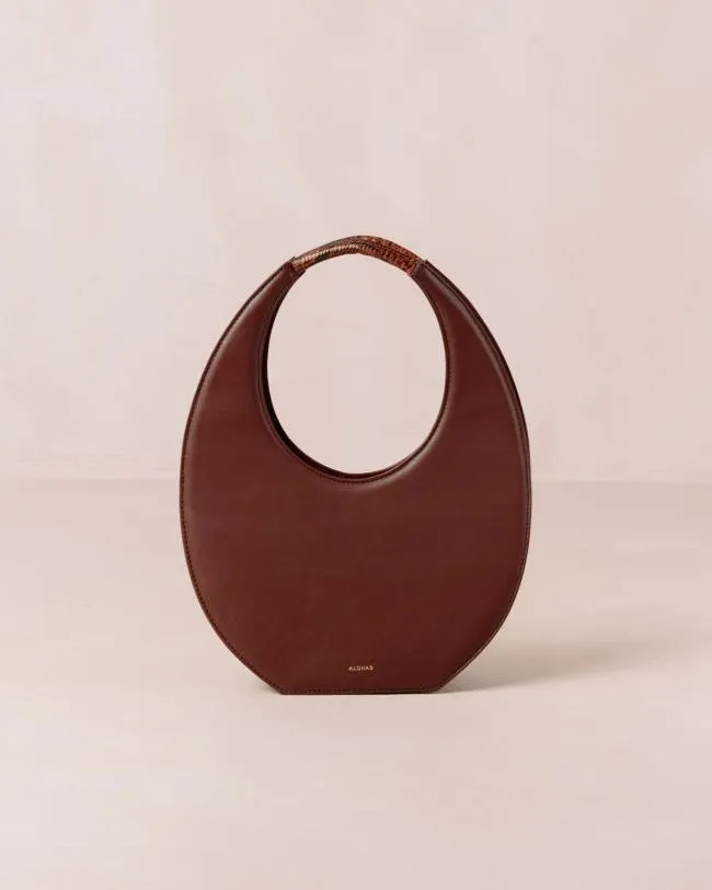 ALOHAS Bags The O Venti Indo 8211 Brown And Mauve Leather Bag 8211 Women