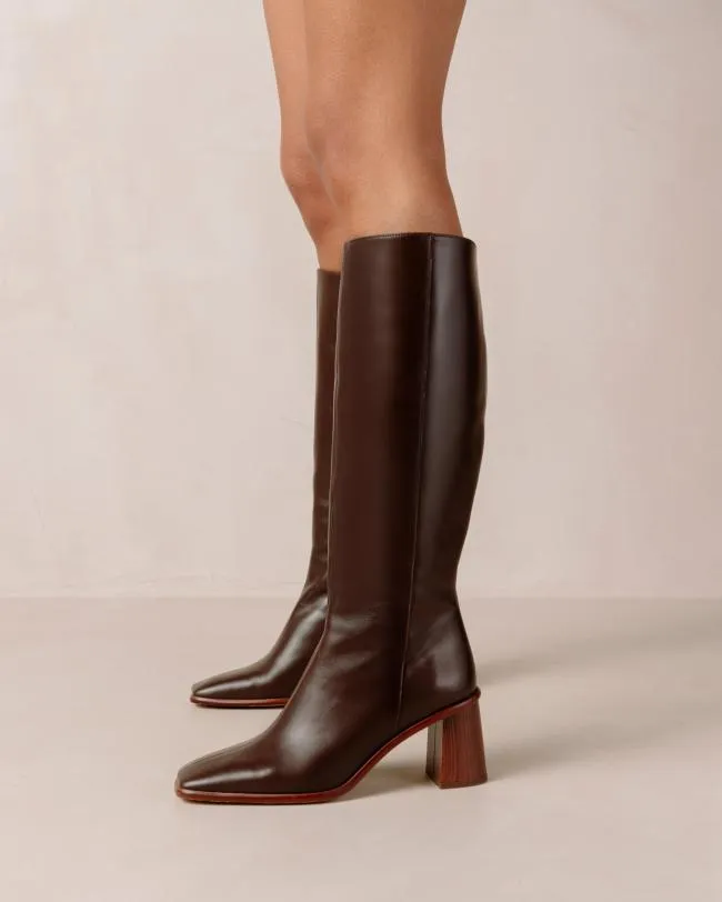ALOHAS Boots East Coffee Brown 8211 Women