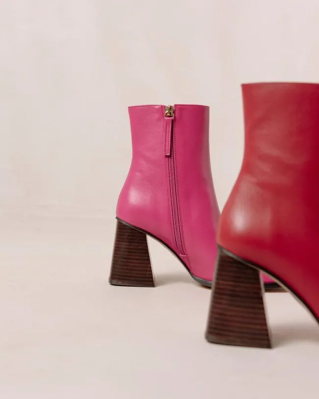 ALOHAS Boots South Bicolor 8211 Red And Pink Leather Boots 8211 Women