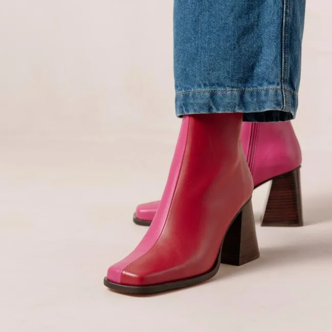 ALOHAS Boots South Bicolor 8211 Red And Pink Leather Boots 8211 Women