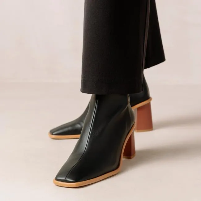 ALOHAS Boots West Cape Corn 8211 Black Vegan Leather Boots 8211 Women
