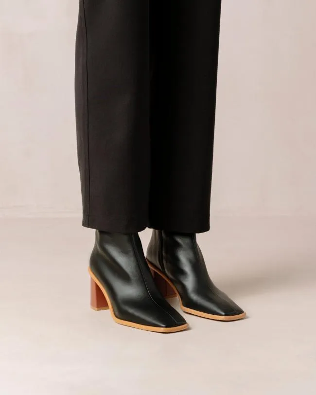 ALOHAS Boots West Cape Corn 8211 Black Vegan Leather Boots 8211 Women