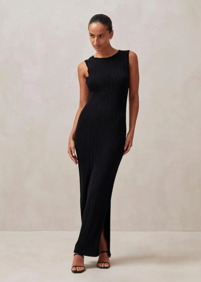 ALOHAS Dresses Breezy 8211 Black Knit Dress 8211 Women