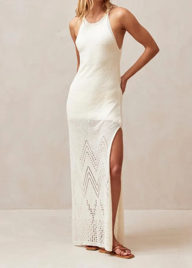 ALOHAS Dresses Sorrento 8211 White Knit Dress 8211 Women