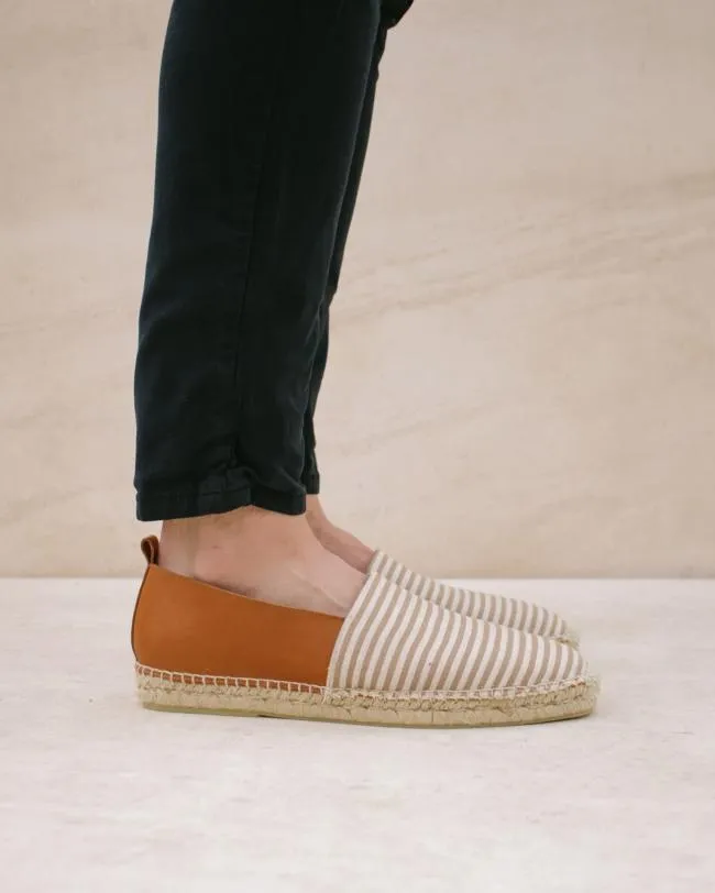 ALOHAS Espadrilles Naval 8211 Brown Leather Espadrilles 8211 Women