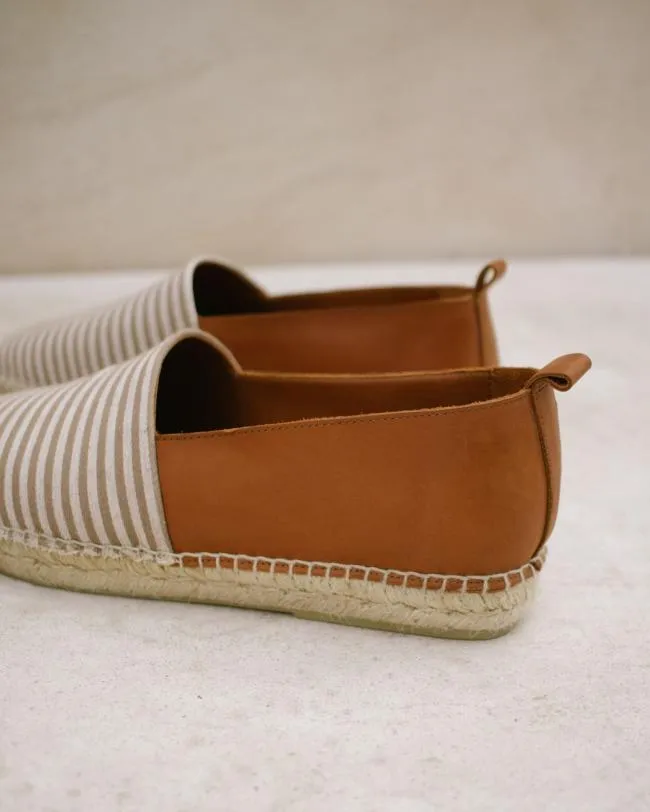 ALOHAS Espadrilles Naval 8211 Brown Leather Espadrilles 8211 Women