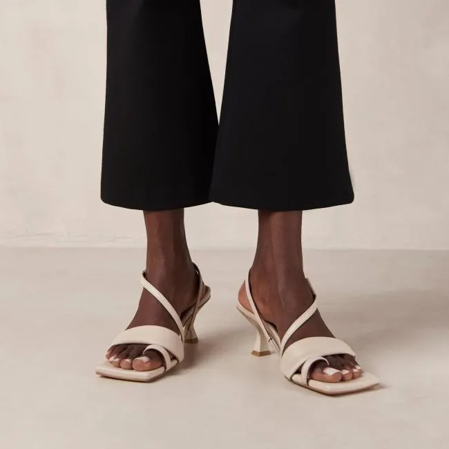 ALOHAS Heels Asymmetric Straps 8211 Leather Sandals 8211 Women