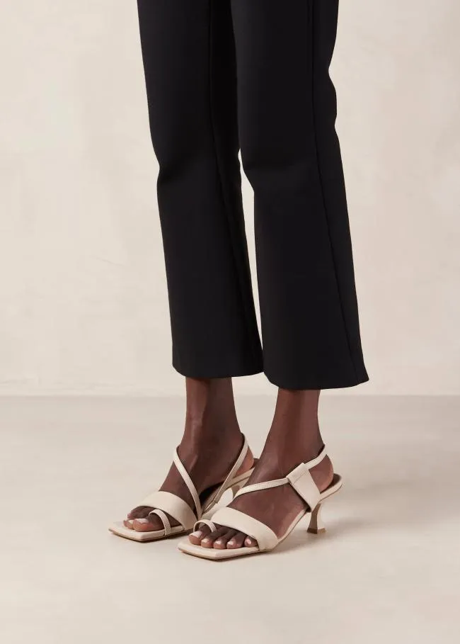 ALOHAS Heels Asymmetric Straps 8211 Leather Sandals 8211 Women