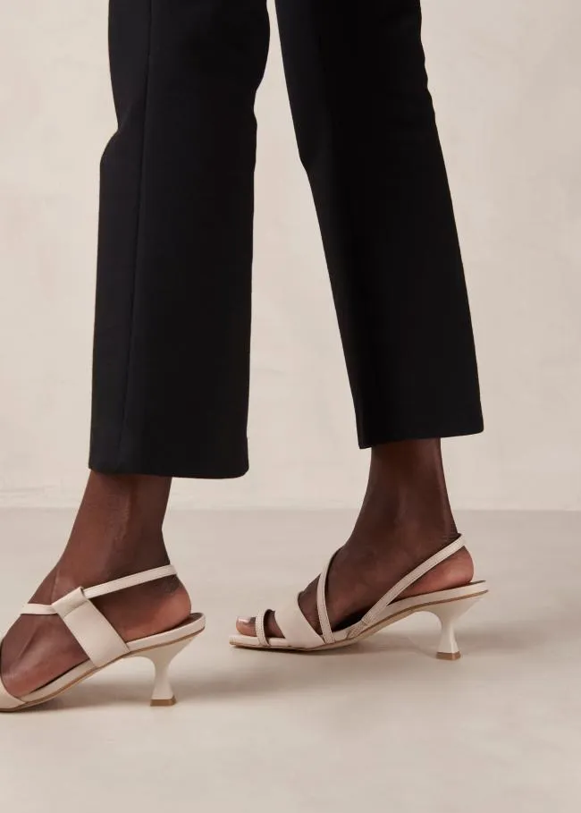 ALOHAS Heels Asymmetric Straps 8211 Leather Sandals 8211 Women