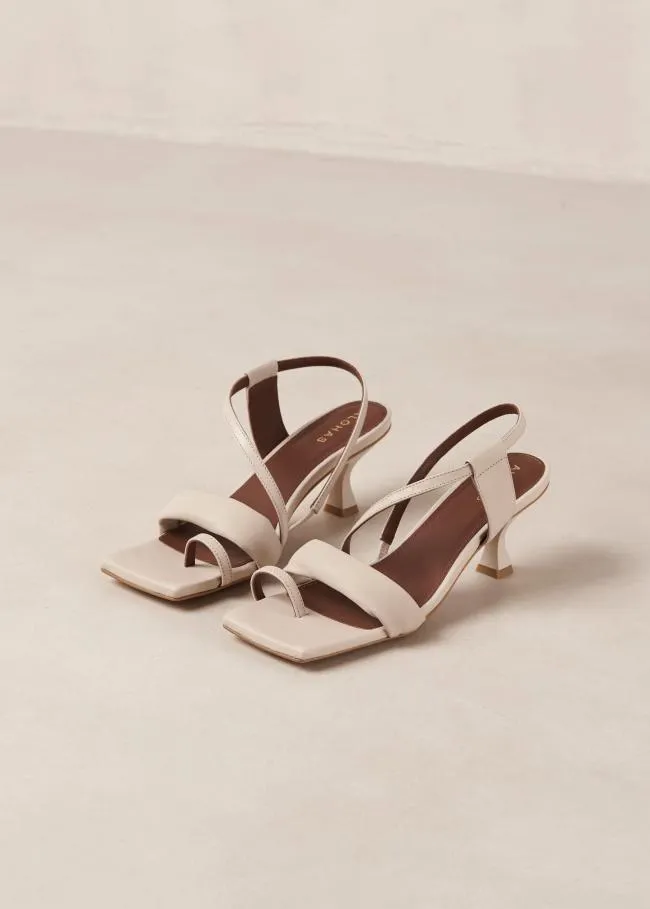 ALOHAS Heels Asymmetric Straps 8211 Leather Sandals 8211 Women