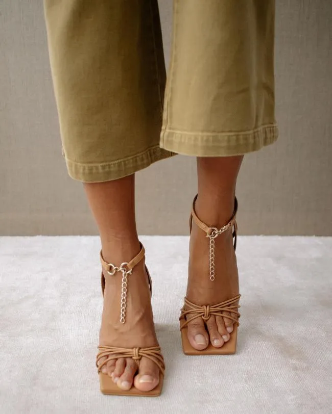 ALOHAS Heels Cactus 8211 Brown Leather Sandals 8211 Women