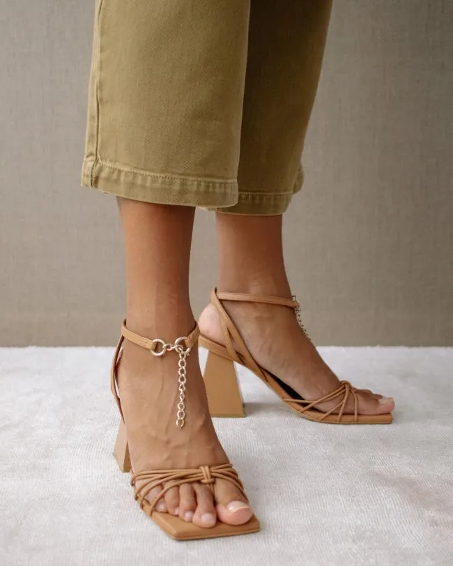 ALOHAS Heels Cactus 8211 Brown Leather Sandals 8211 Women