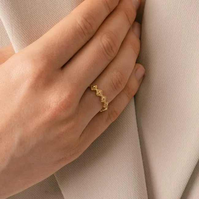 ALOHAS Jewelry Cherimoya 8211 Gold Ring 8211 Women