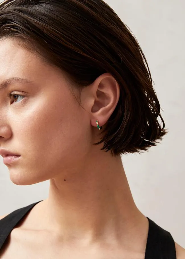 ALOHAS Jewelry Tin 8211 Gold And Green Earrings 8211 Women