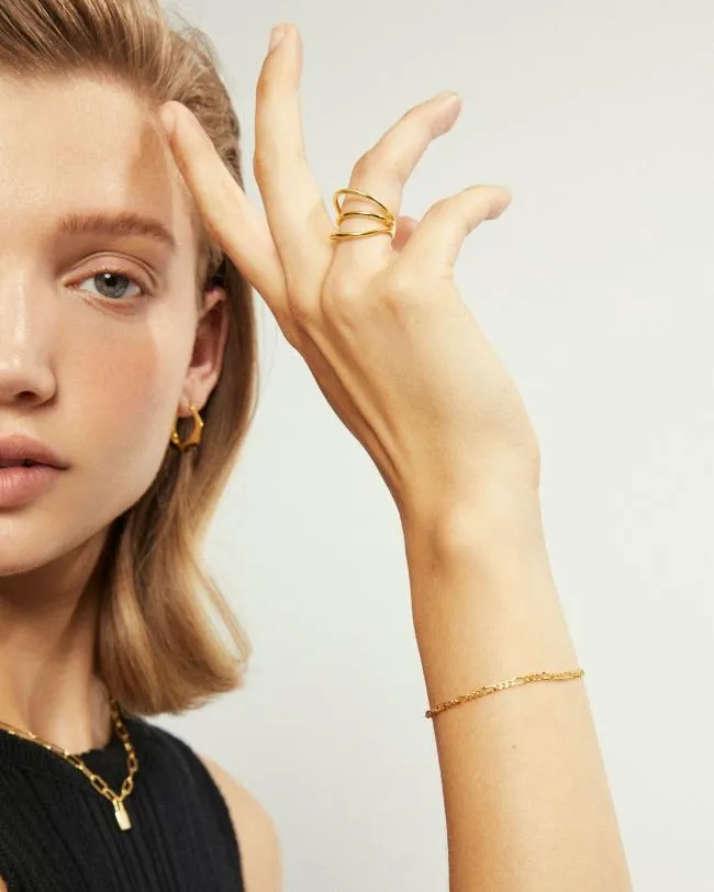 ALOHAS Jewelry Trilogy 8211 Gold Ring 8211 Women