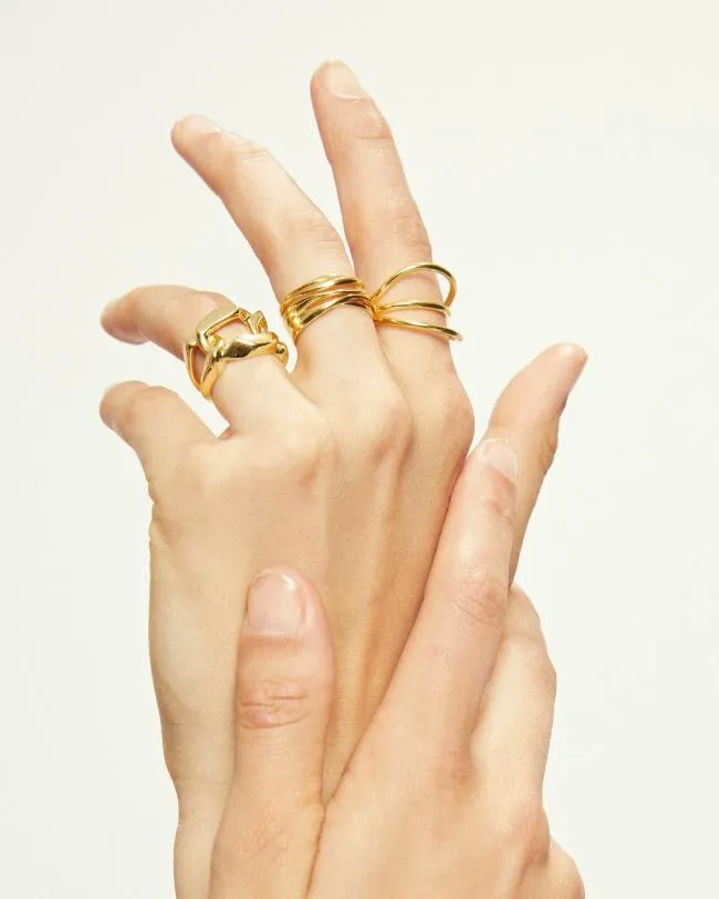 ALOHAS Jewelry Trilogy 8211 Gold Ring 8211 Women