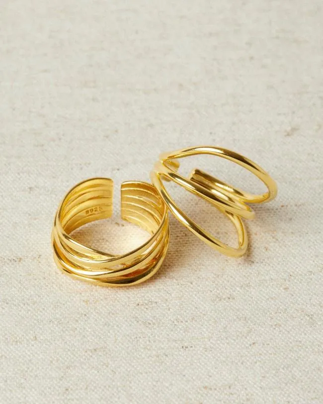 ALOHAS Jewelry Trilogy 8211 Gold Ring 8211 Women