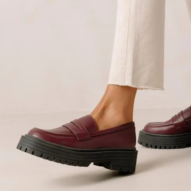 ALOHAS Loafers Mask 8211 Purple Vegan Leather Loafers 8211 Women