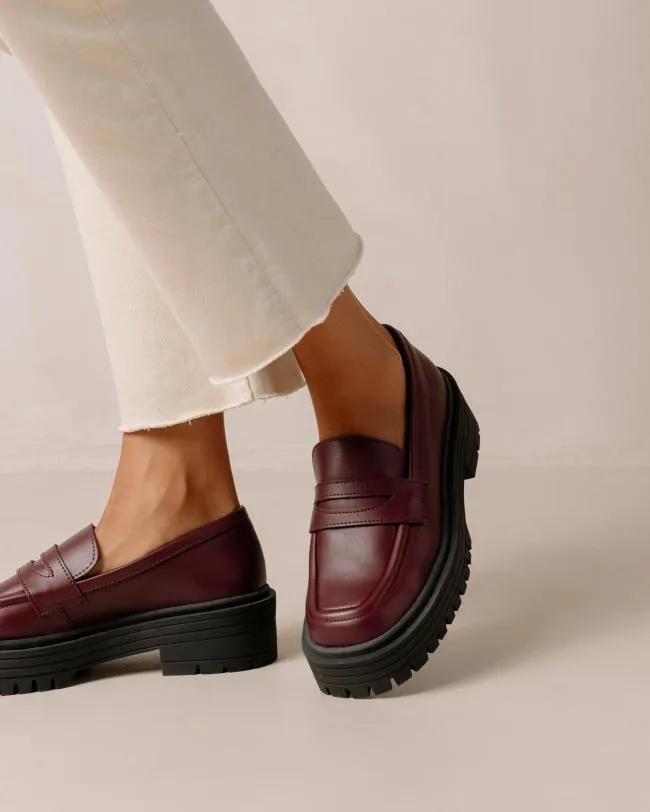 ALOHAS Loafers Mask 8211 Purple Vegan Leather Loafers 8211 Women