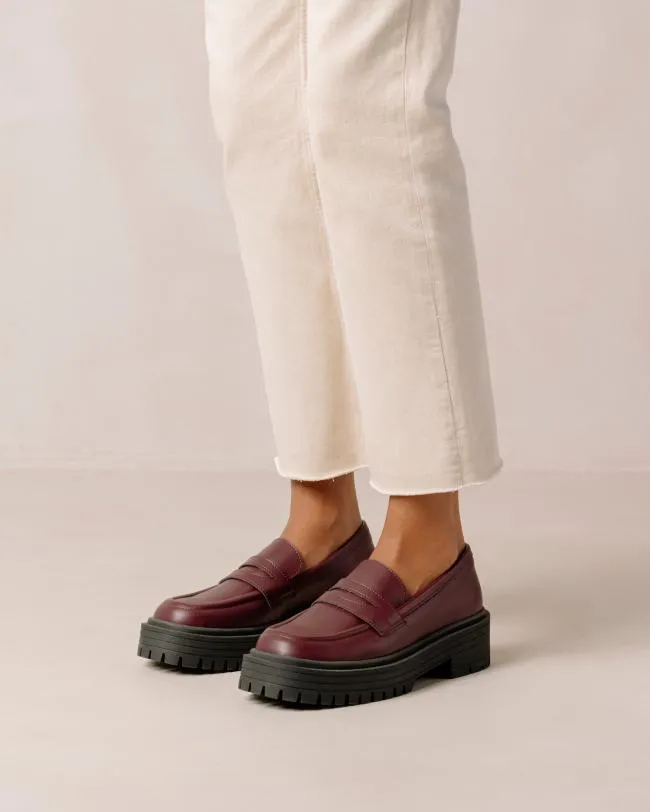 ALOHAS Loafers Mask 8211 Purple Vegan Leather Loafers 8211 Women
