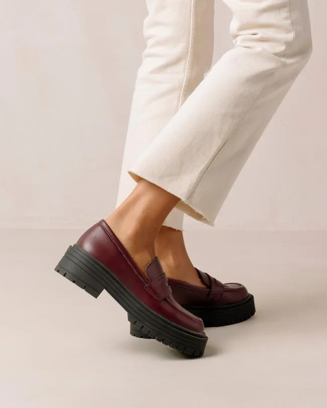 ALOHAS Loafers Mask 8211 Purple Vegan Leather Loafers 8211 Women