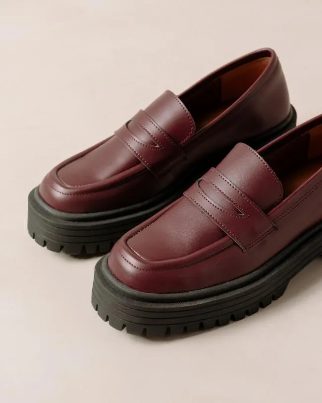 ALOHAS Loafers Mask 8211 Purple Vegan Leather Loafers 8211 Women